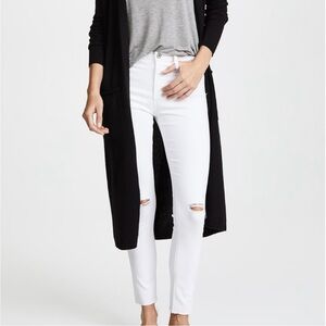 AG Adriano Goldschmied| Crisp White Skinny Straight Distressed Jeans Sz 28R